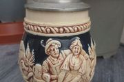 Rare Vintage Relief Beer Stein