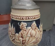 Rare Vintage Relief Beer Stein