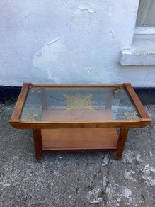 Rare vintage wooden coffee table