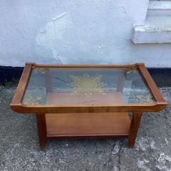 Rare vintage wooden coffee table