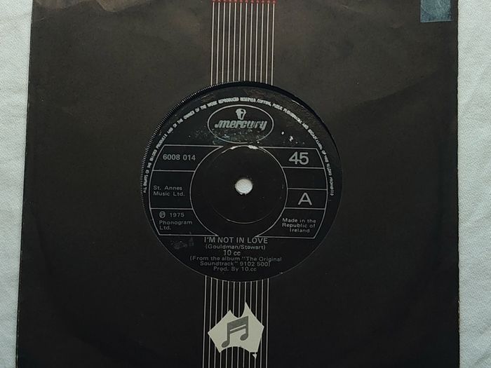 10cc - I'm Not In Love - 7" Vinyl