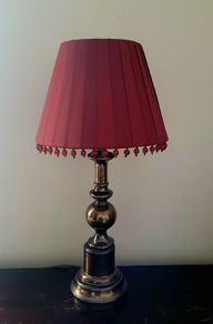 Vintage stiffel style lamp with shade