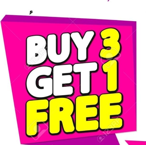 Buy 3 Items Get 1 Free