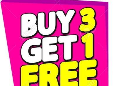 Buy 3 Items Get 1 Free