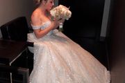 Beautiful Princess Wedding Dress - Lace Corset &amp; Full Sparkling Tulle Skirt