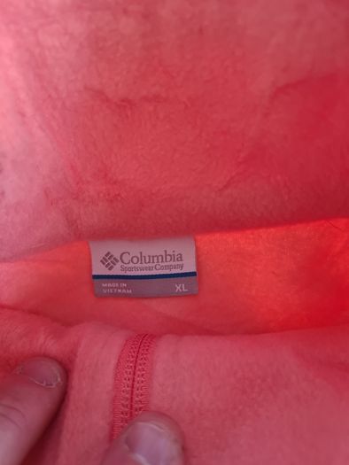 Columbia Pink/Salmon Fleece Size XL