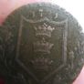 1791 Yorkshire Hull 1/2p,  King George III England Image 3