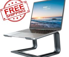 NEW SALE | Detachable Laptop Stand for Desk, Aluminum Portable Laptop Holder with Heat Dissipation