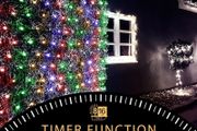Christmas Lights 320 LED 3 x 2m Fairy Net Lights Indoor Outdoor Tree Lights String Lights Outside Lights with Timer for Xmas Garden Window Party Multicoloured Decorations | Mains Powered