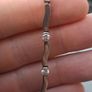 Lovely Vintage 925 Sterling Silver Women's Bracelet With Rhinestone's Image 3