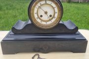 Japy Freres French Black Marble Mantel Clock