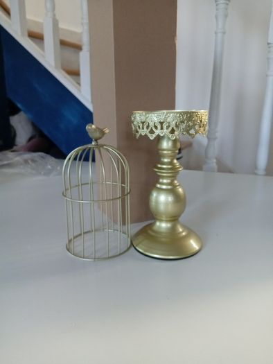 Bird Cage Candle Holder