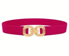 Elasticated Pink Square Belt
