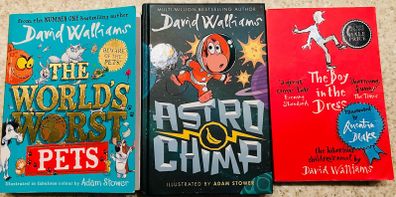 David Walliams x3 Books - Kids 9+ - Excellent Condition