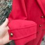 Red Double breasted overcoat uk20 Image 7