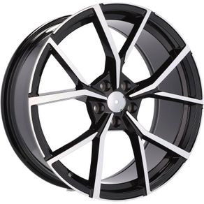 18" Estoril Type Black Alloy Wheels Seat Skoda VW 5x112