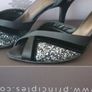 Principles Black Glitter Strappy Sandals.  Size EU 36.  UK 3. Image 9