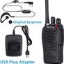 2Pcs Rechargeable Walkie Talkies Long Range 2 Way Radio + Original Earpieces Walky Talky 16CH Single Band Supports VOX LED Light Voice Prompt for Biking and Hiking (FREE SHIPPING) Image 7