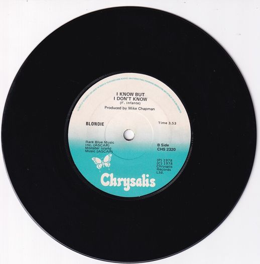 Blondie Sunday Girl Uk Press 1978 Single