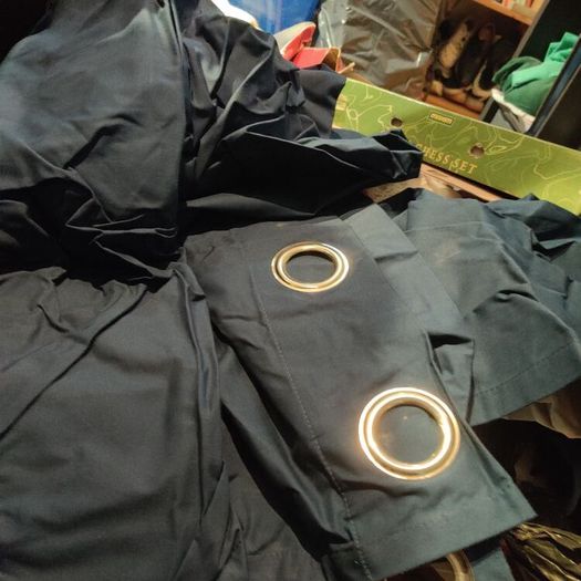 Curtains ,Navy ,heavy .