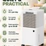 12L Day Dehumidifier for Bedrooms Bathrooms and Small Rooms Image 2