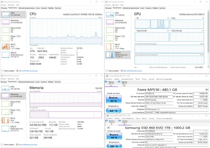Gaming Pc - I7 9700kf / Rtx 3060 Ti / 16gb Ram