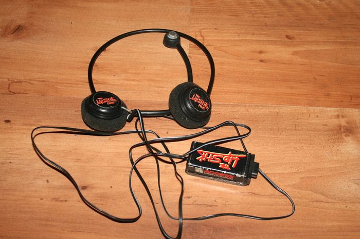Zipstick Joystick and RARE The Lip Stik headphones Working C64, Amiga, Atari, Sinclair, Amstrad