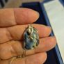 Vintage Sterling Silver Abalone Shell Necklace. Image 4