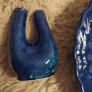Achill Pottery, Scalloped platter, medium vase & posy vase Image 7