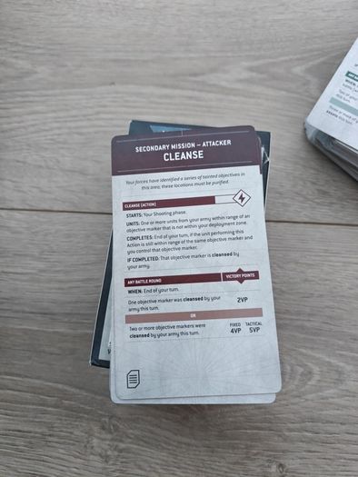 Warhammer 40k Chapter Approved Mission Deck