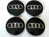 1 x Audi Alloy Wheel Centre Caps 61mm New Style Caps Black