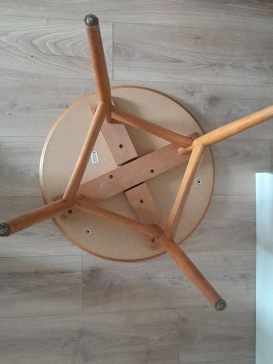Mid Century Danish Hyllinge Mobler Beech Occasional round table