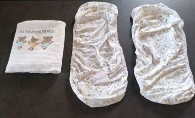 Moses Basket Sheets and Blanket