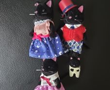 sylvanian families midnight cat family