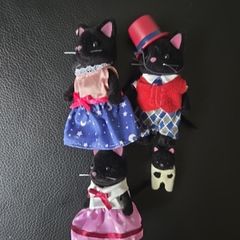sylvanian families midnight cat family