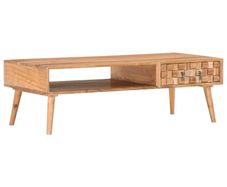 Coffee Table 110x50x35 cm Solid Acacia Wood