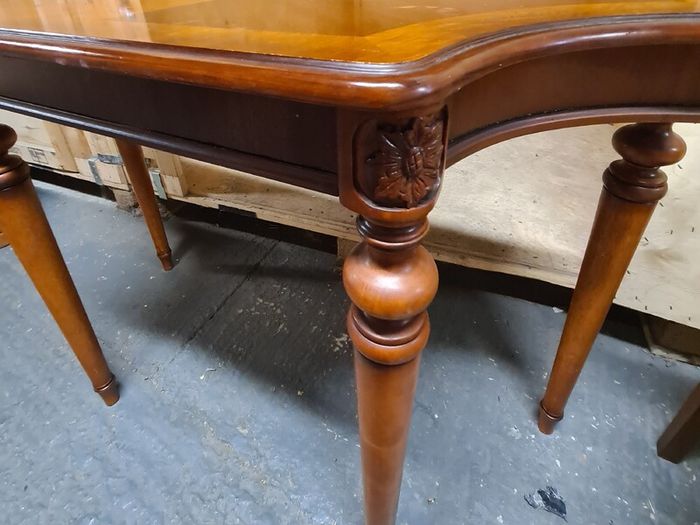 Vintage Wooden Console Table / Side Table with Carved Details