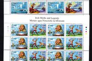 2012 Ireland Irish Myths and Legends Commemorative Stamps Sheetlet Plate 1A1A1A1A Mint Never Hinged (MNH)