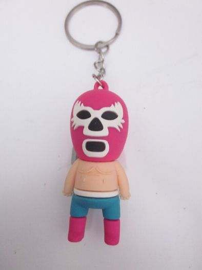 3D Mexican Luchador Wrestler PVC Keyring
