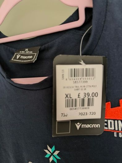 Macron Edinburgh Rugby 2025/26 training t-shirt