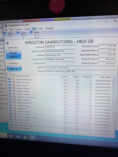 4 x SSD hard drive