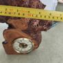 Unique redwood burl hand-crafted clock Wall or Mantel Clock Image 4