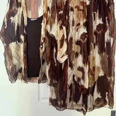 3 Piece Silk Trousers Suit Italian Design