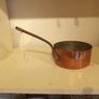 Vintage copper  chefs saucepan tinned interior Image 3