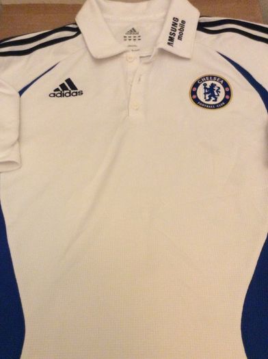 Chelsea Football Club. London.Official Adidas Mens Size Large Polo Shirt.