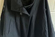 Zara Black Wool Cape Jacket