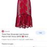 Three Floor Dress in Red lace, perfect condition , UK 12. Image 7