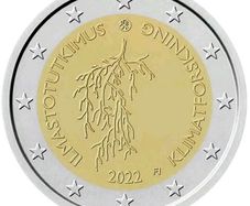 Finland 2 Euro Commemorative Coin 2022 - The Climate Research. Uncirculated.