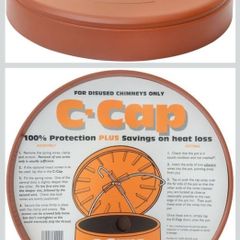 Disused chimney cap - terracotta