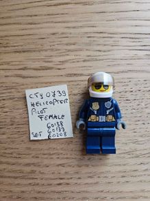 lego cty0739 helicopter police pilot female, 60138, 60139, 60208